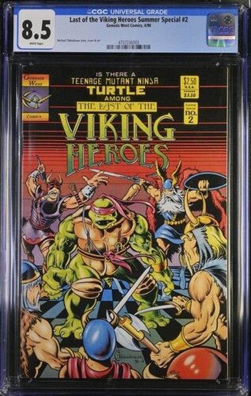 Last of the Viking Heroes Summer Special #2 CGC 8.5 Genesis West TMNT Comic